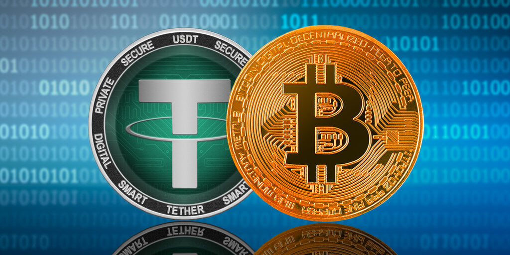 Tether Now Retains Over  Billion Price of Bitcoin to Again USDT