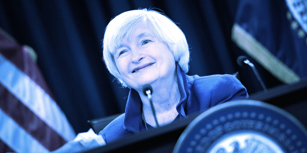 Janet Yellen Says Interest Rates May Rise, BTC Dips