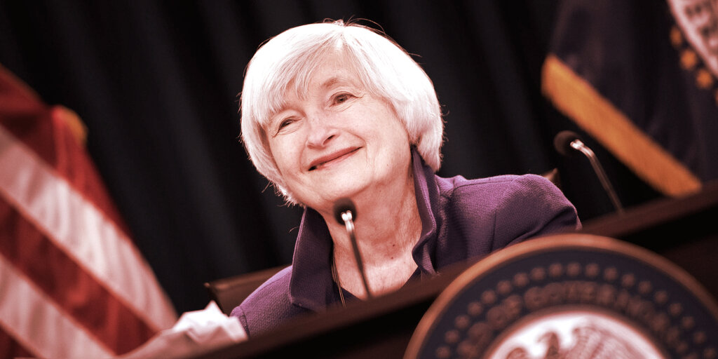 Yellen's Treasury Behind Anti-Crypto Tax Provision in Senate Bill: Report