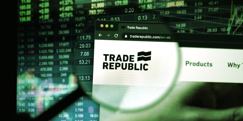 Crypto-Friendly Investing App Trade Republic Raises $900 Million