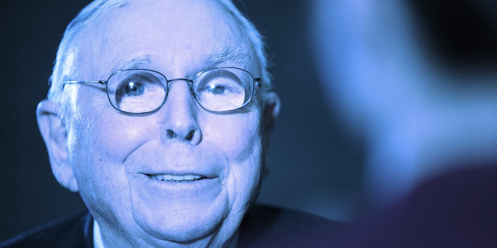 'Crypto Is an Investment in Nothing': Charlie Munger