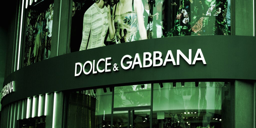 Dolce & Gabbana to Launch NFT Wearables