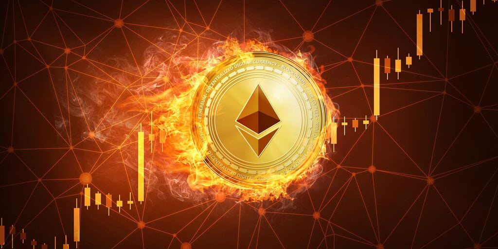 Ethereum surged 4% as Solana lagged behind.