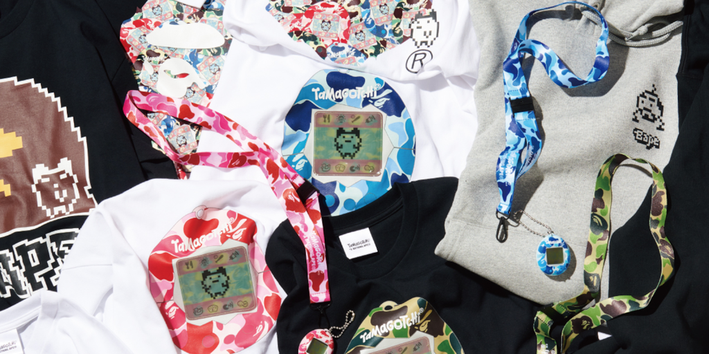 BAPE Bets on Virtual Pet Nostalgia With Tamagotchi Streetwear