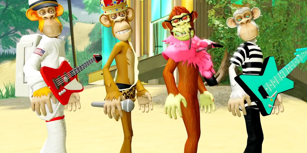 Bored Apes Hit Roblox Thanks to Universal's NFT Band Kingship