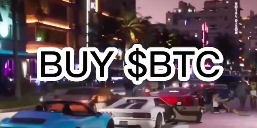 ‘Purchase BTC’: Viral Leaked GTA 6 Sport Trailer Shills Bitcoin