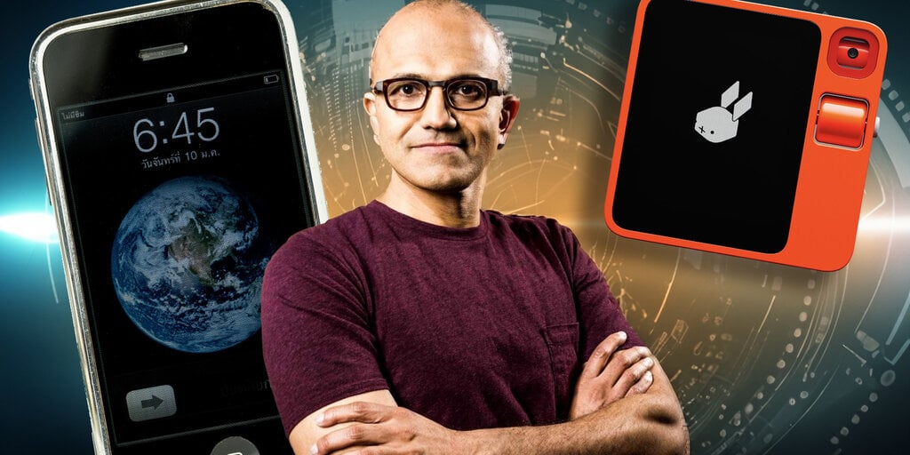 Microsoft CEO: Rabbit R1 AI Gadget Was 'Most Impressive' Demo Since Steve  Jobs' iPhone Unveiling - Decrypt