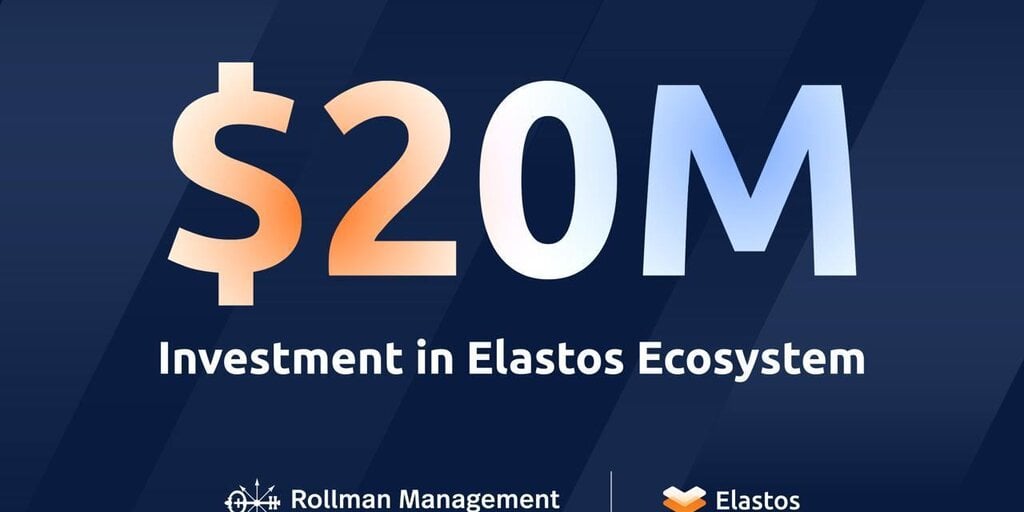 Elastos Secures $20M Investment from Rollman Capital to Unlock Trillions in Bitcoin Finance