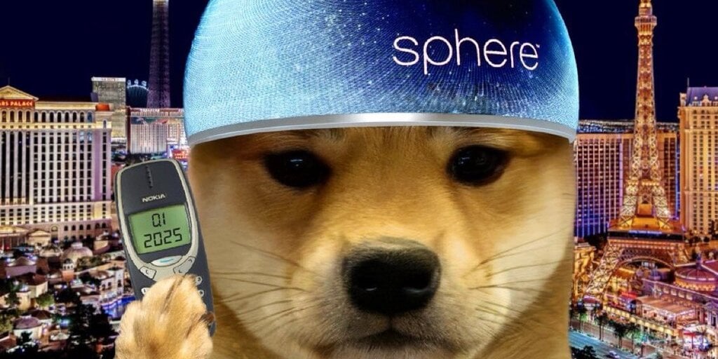 Solana Meme Coin Dogwifhat Gains Double Digits Amid Las Vegas Sphere Speculation