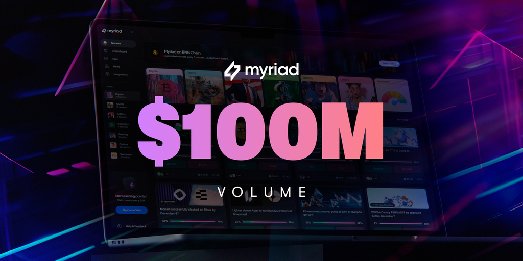 Prediction Market Myriad Hits 0M Milestone, Growing 10x in Three Months – Decrypt