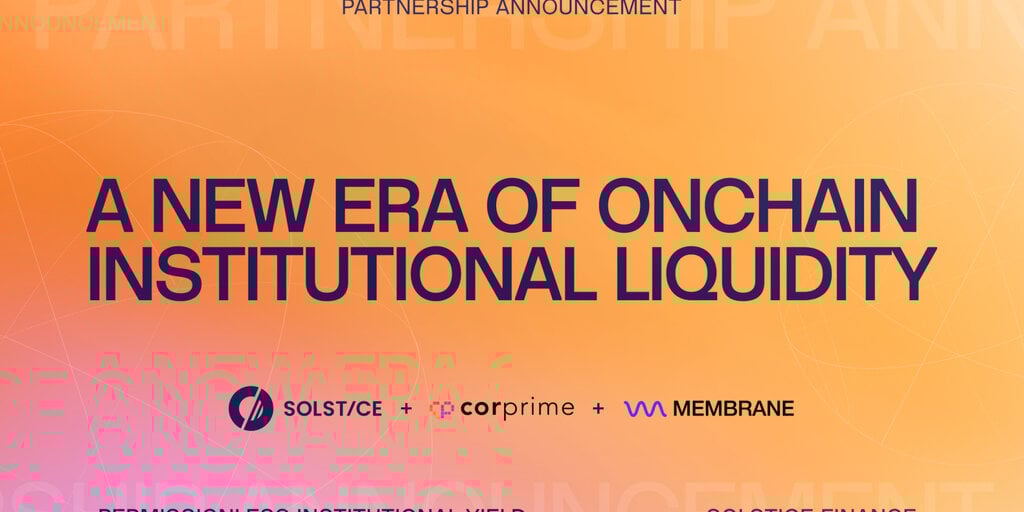 Solstice and Cor Prime Execute First Institutional Stablecoin-for-Stablecoin Repo on a Public Blockchain