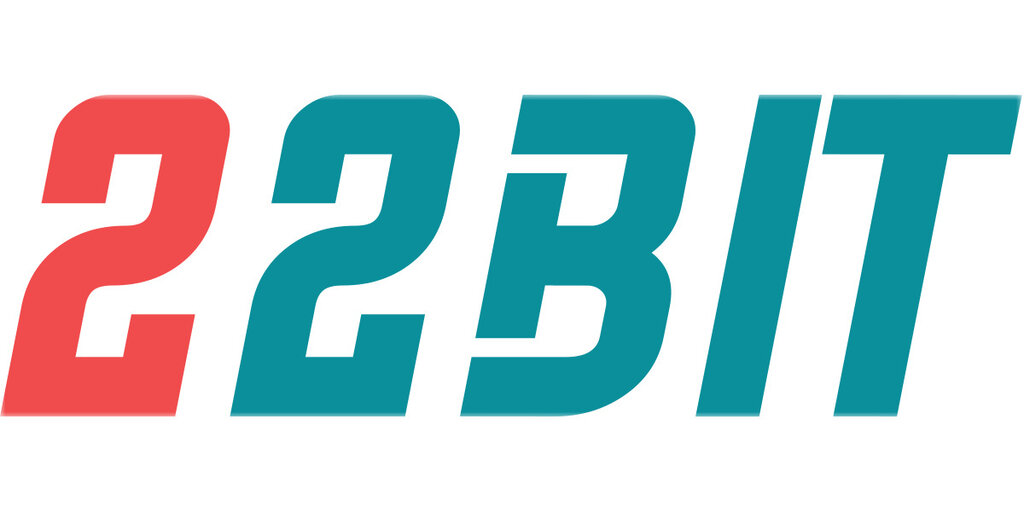 Logo 22bet z elementami kasyna i zakładów sportowych