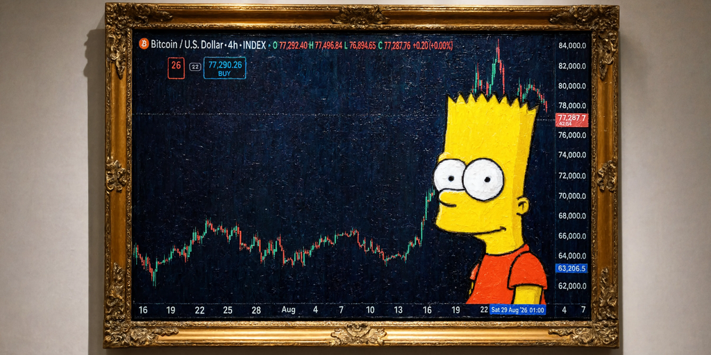 Трейдеры обсуждают риск резкого отката Bitcoin из-за паттерна Bart Simpson