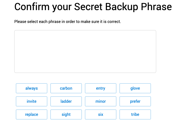 metamask backup