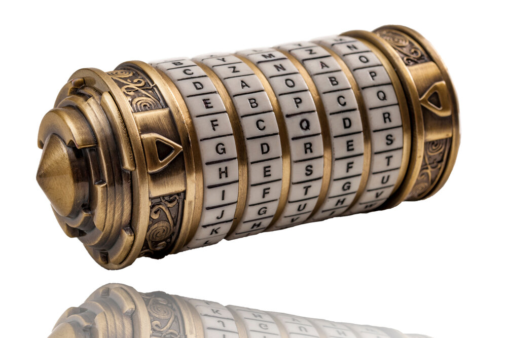 A traditional form of cryptography