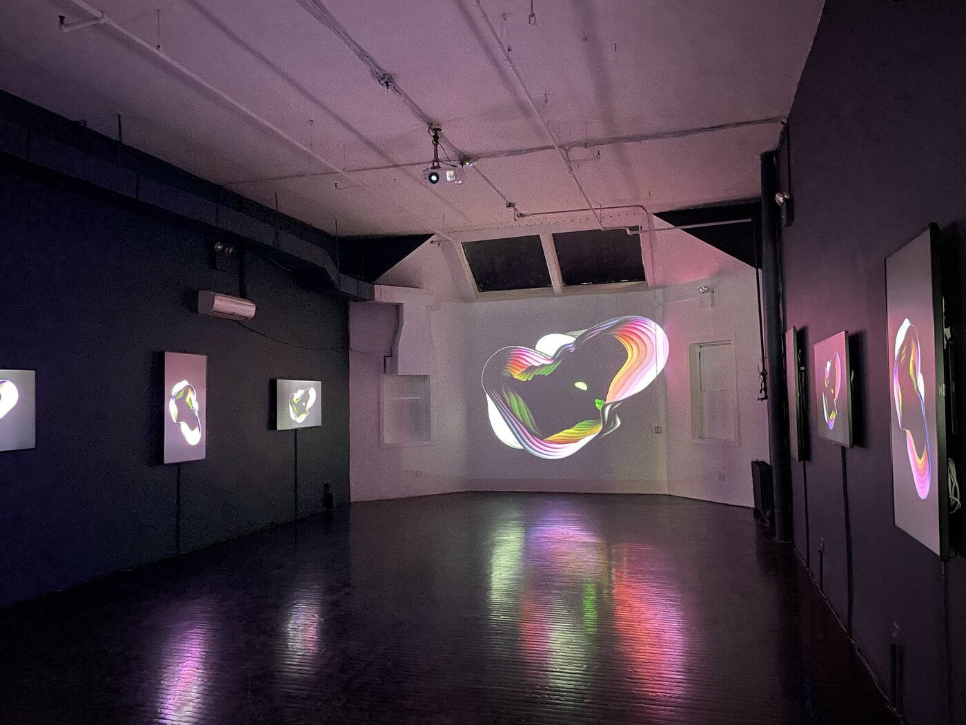 Inside the Superchief NFT Art gallery in New York. Image: Decrypt