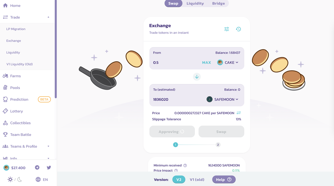 pancakeswap binance smart chain