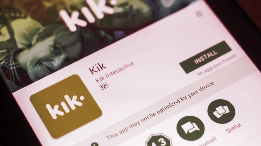 The Kin cryptocurrency was destined to be used within the Kik app. Image: Shutterstock.