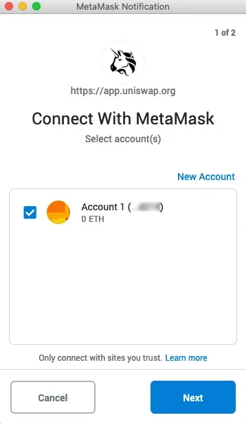 Comment commencer à utiliser MetaMask uniswap