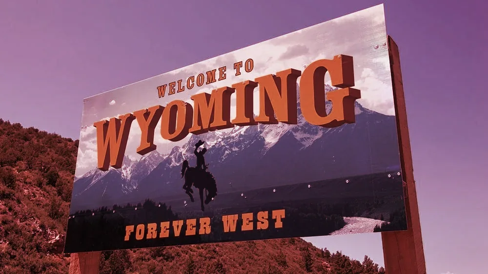 Wyoming is the blockchain state. Client/Licensee: DecryptMedia