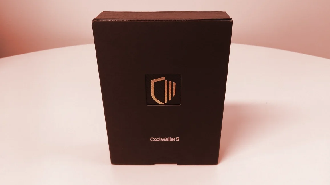 The Cool Wallet S, a nice looking box and piece of hardware. Photo Credit: Decrypt