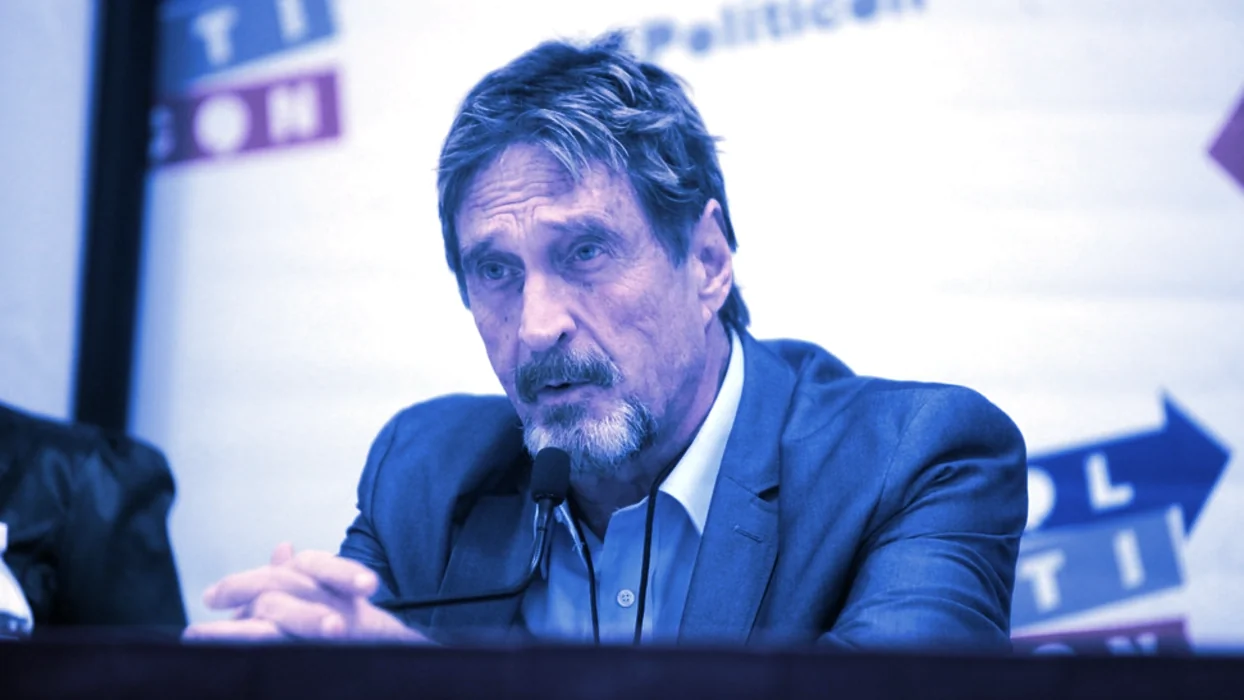John McAfee charges crypto ICO projects a fifth of their tokens for promotion. 