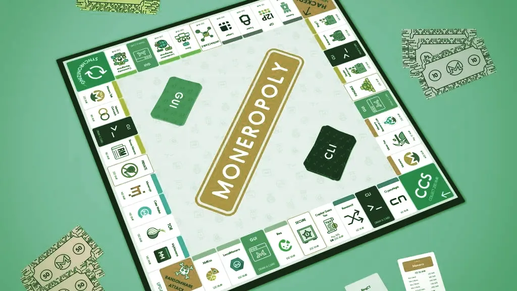 Moneropoly takes Monopoly and gives it a Monero-themed twist (Image: Moneropoly)
