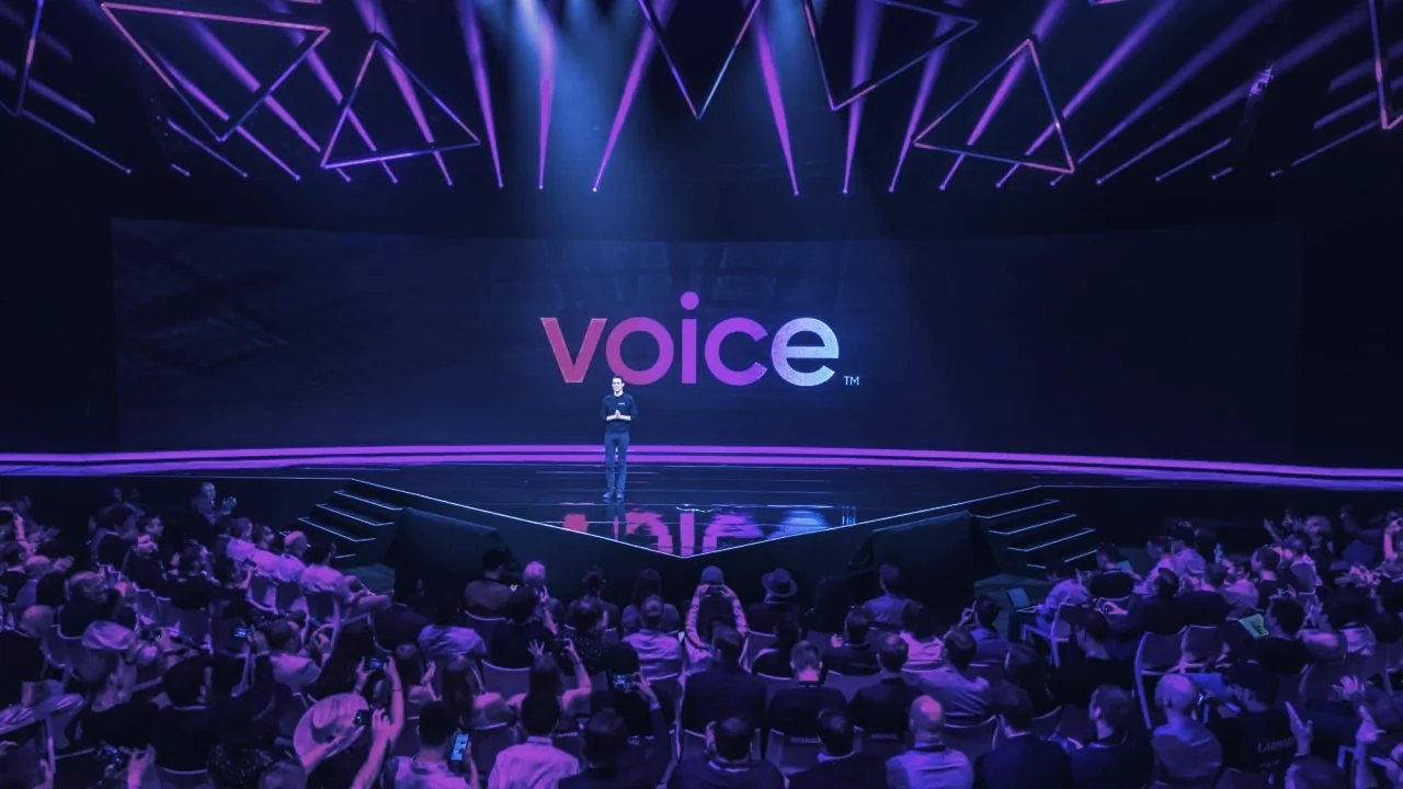 Voice is a decentralized social network. Image: Block.one