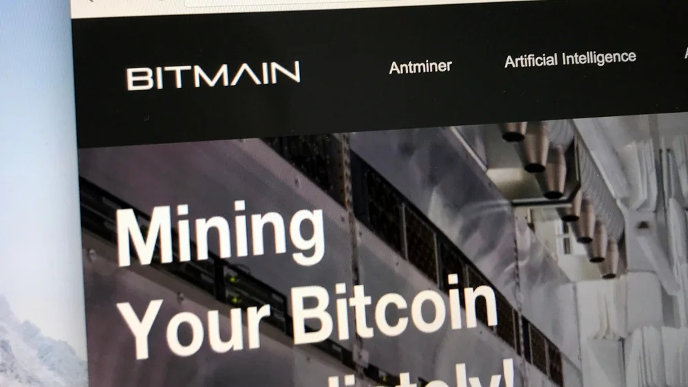 The Bitmain logo on its website