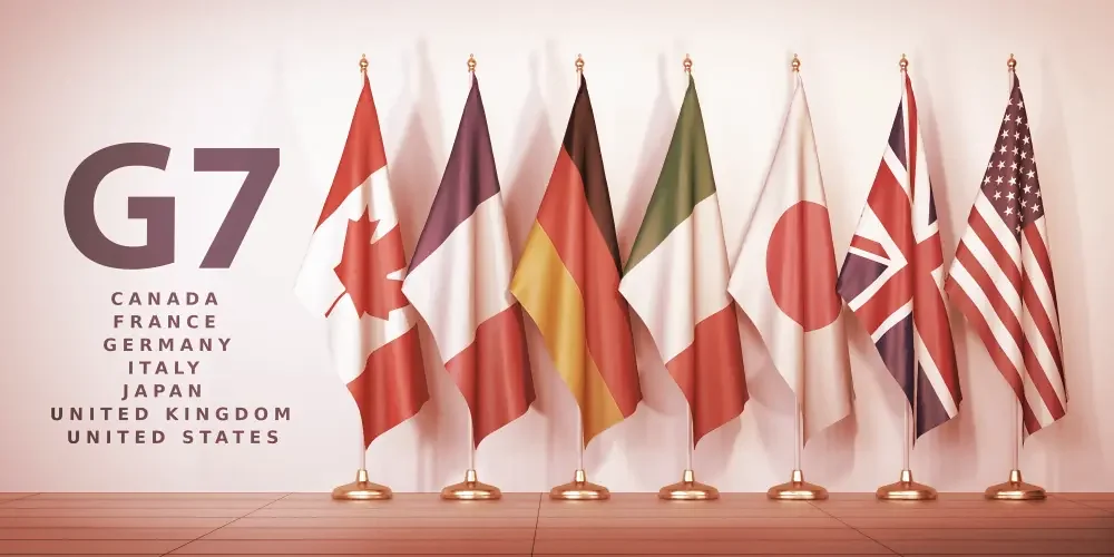 The countries in the G7 take turns hosting the annual event. Image: Shutterstock.