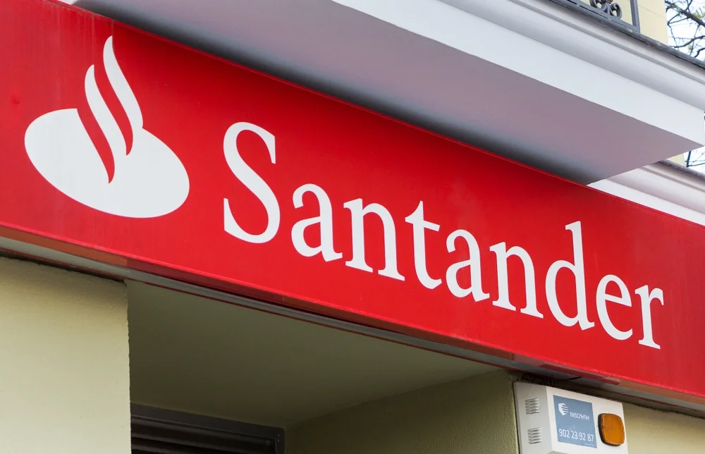 Santander logo on building