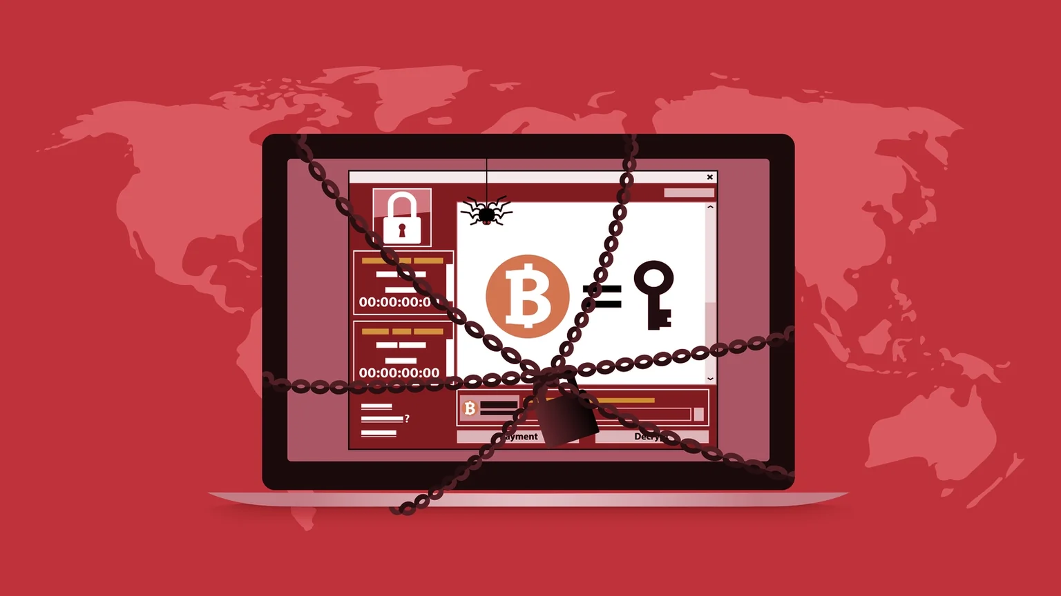 Hackers demanding Bitcoin as ransom. Image: Shutterstock 