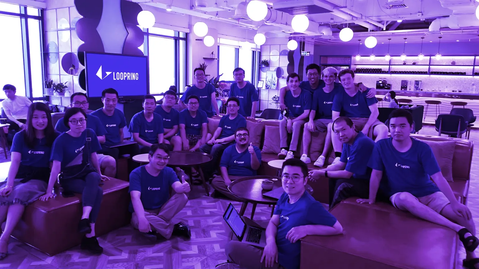 The Loopring team, in Shanghai