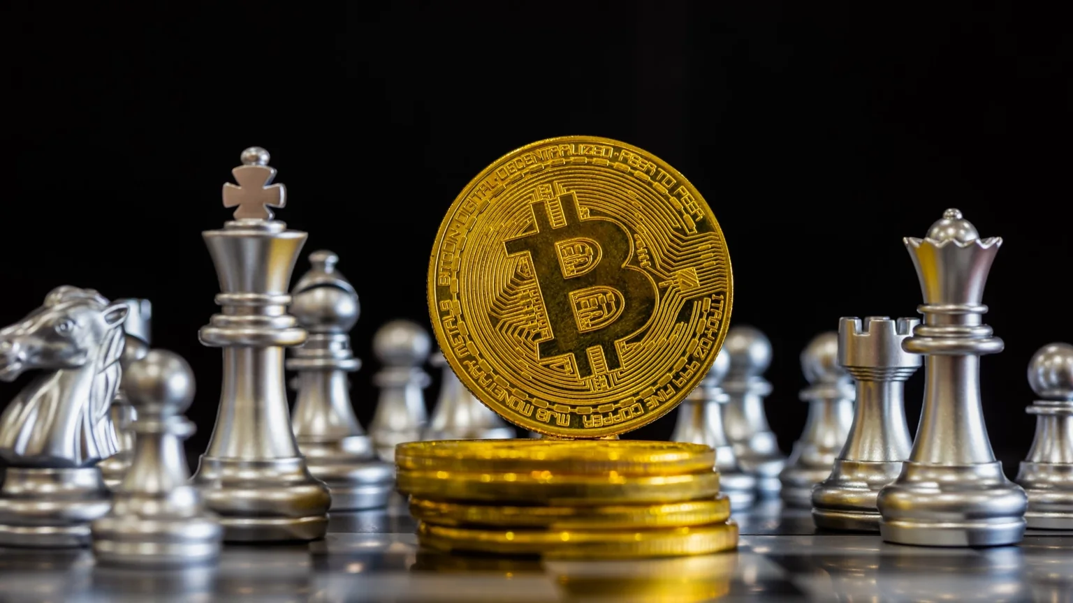 Bitcoin on a chess board