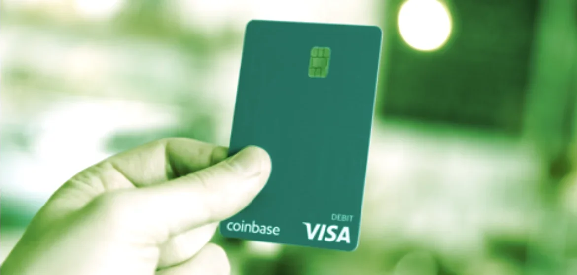Coinbase's debit card. Image: Coinbase
