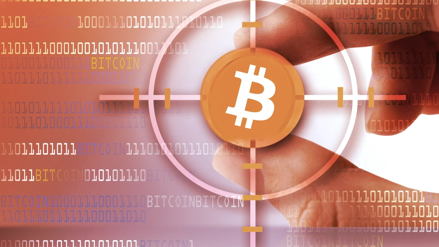 The Bitcoin logo consists of a tilted B against an orange background. Image: Shuttertstock.