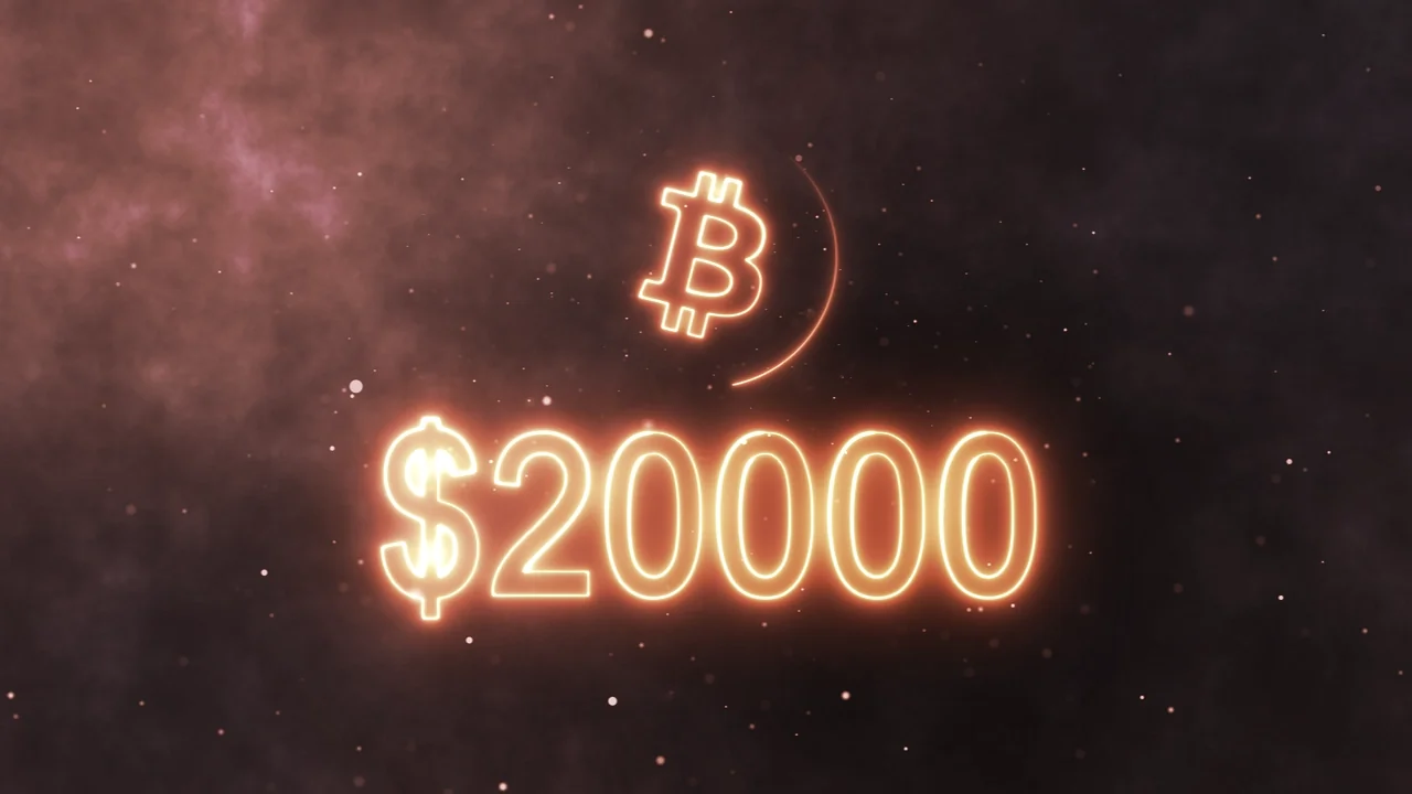Bitcoin price hits $20,000. Image: Shutterstock
