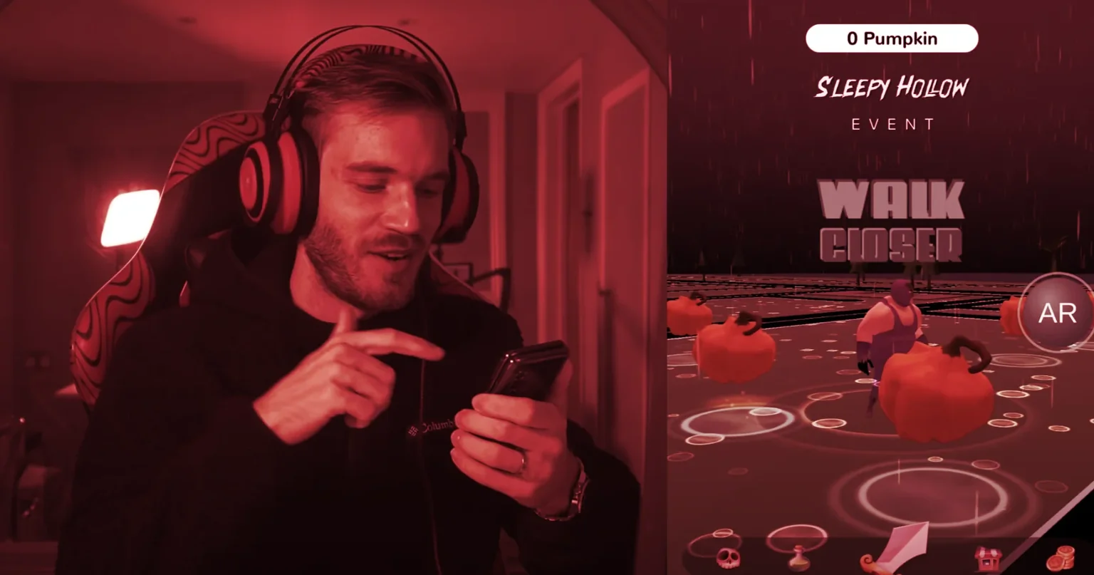 PewDiePie demonstrated Wallem on his YouTube channel. Image: YouTube