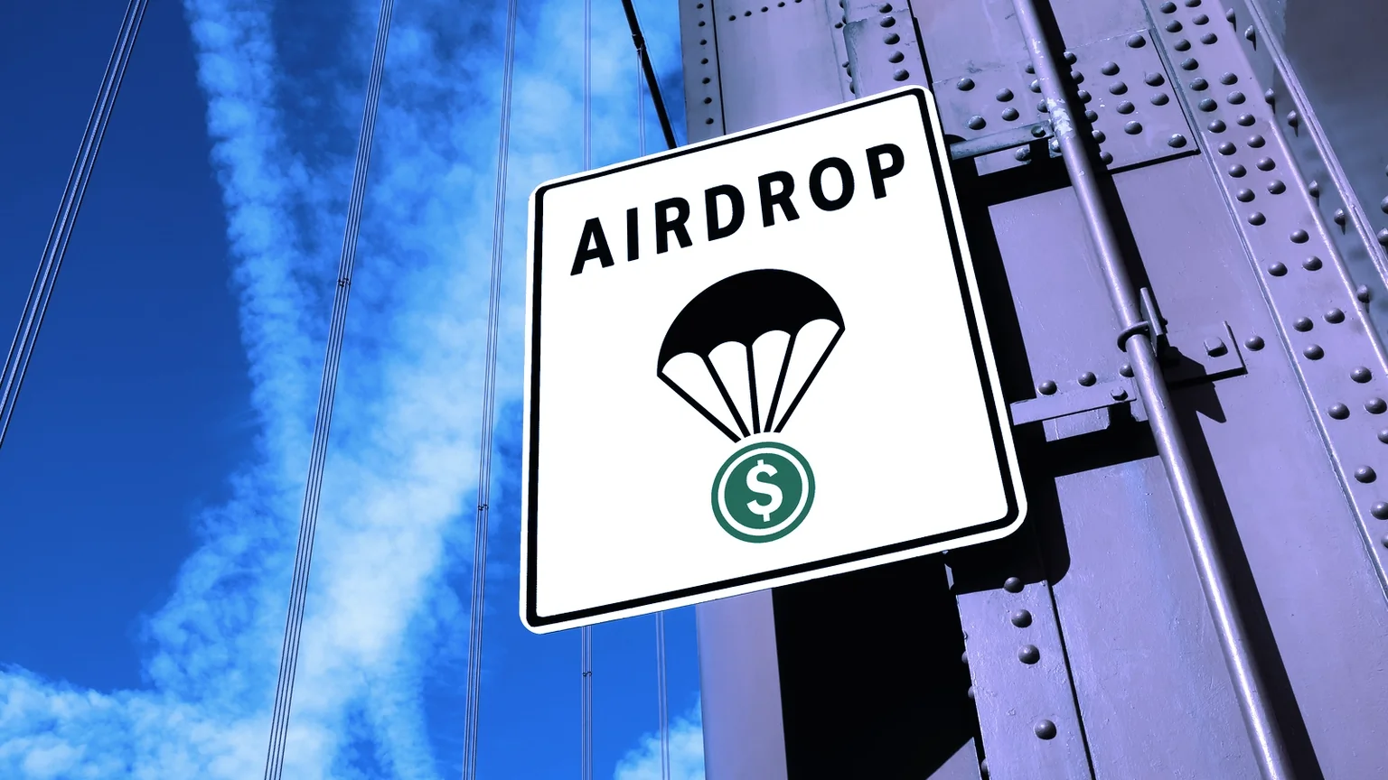 Crypto airdrop. Image: Shutterstock