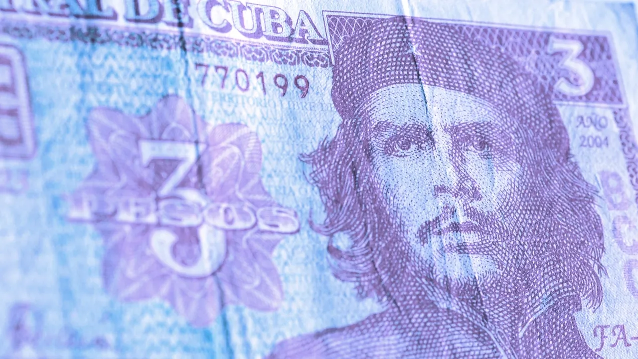 A Cuban three pesos banknote. Image: Shutterstock