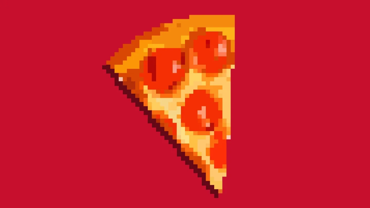 Pizza Hut's pixelated pizza was re-listed for $9,000. Image: OpenSea.