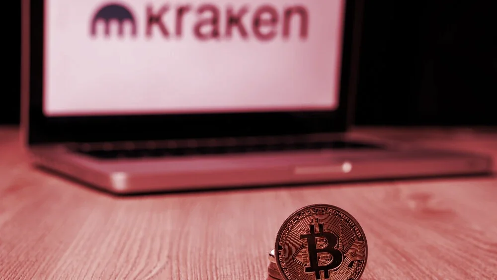 Bitcoin and Kraken. Image: Shutterstock