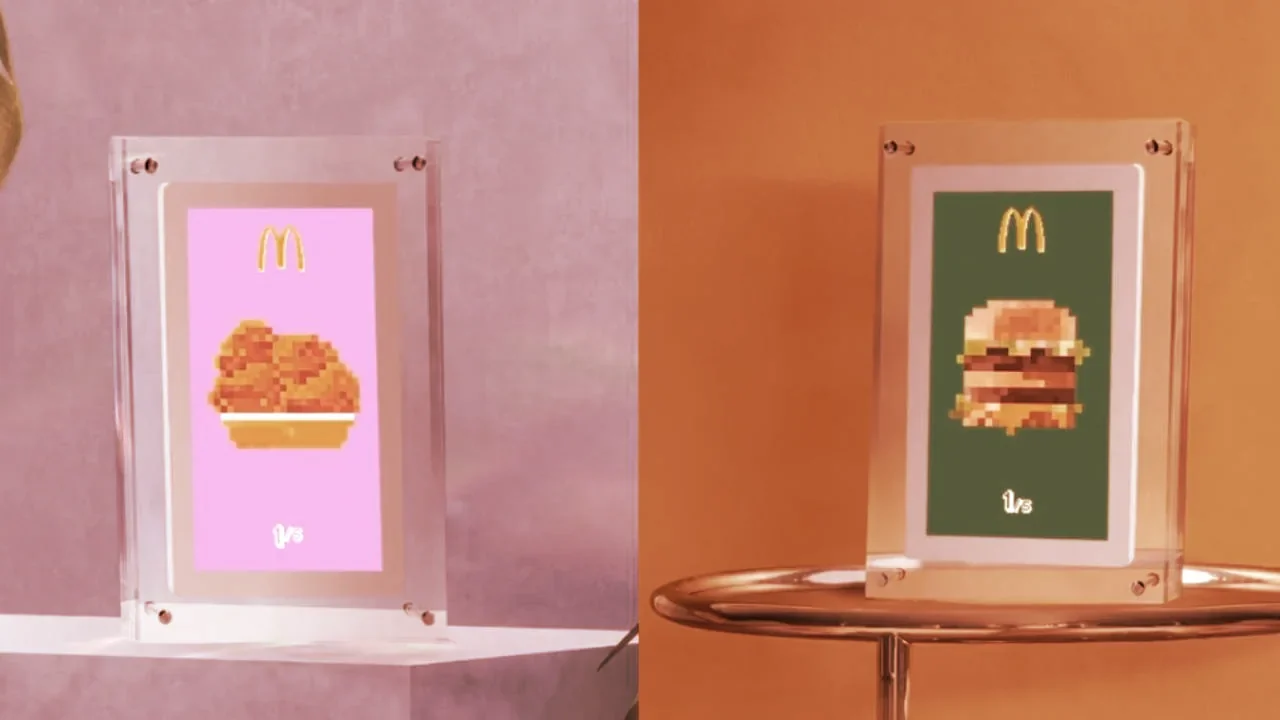 McDonald's France is releasing NFTs depicting its famous menus items. Image: McDonald's