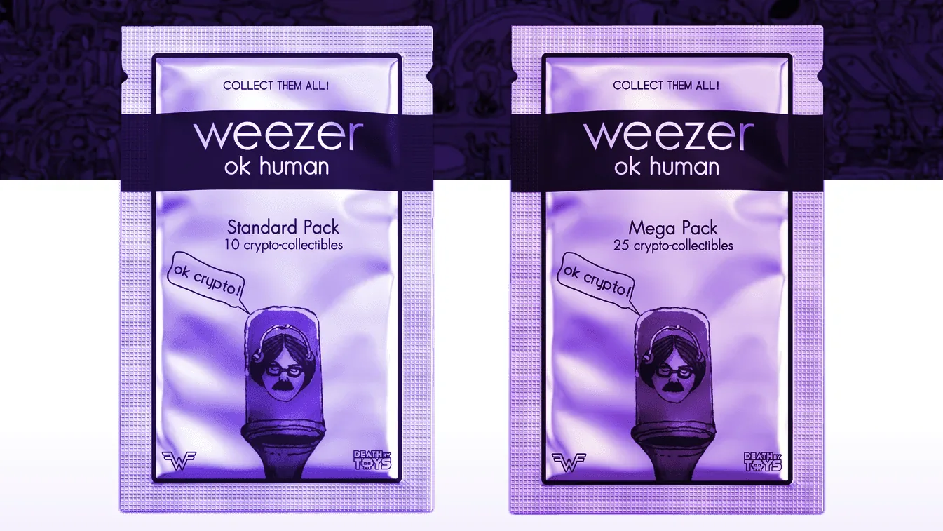 OK Human meets NFTs for 'OK Crypto' collectibles. Image: Weezer