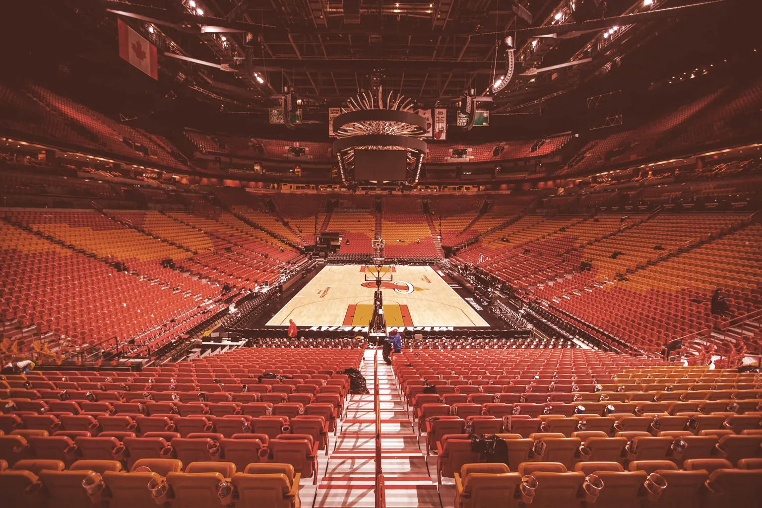 American Airline Arena after a Miami Heat basketball game on March 31, 2018. Image: Shutterstock