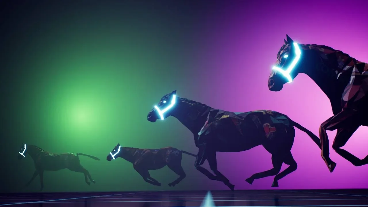 In Zed Run, NFTs represent digital racehorses. Image: Virtually Human