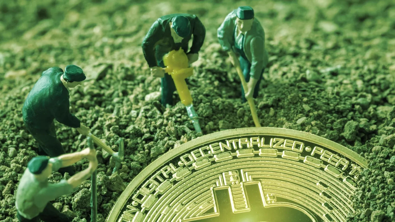 比特幣“挖礦”是指生成新比特幣的活動。 圖片：Shutterstock