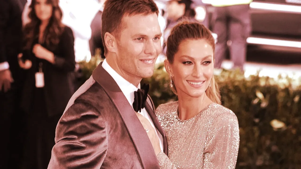 Tom Brady and Gisele Bündchen. Image: Shutterstock