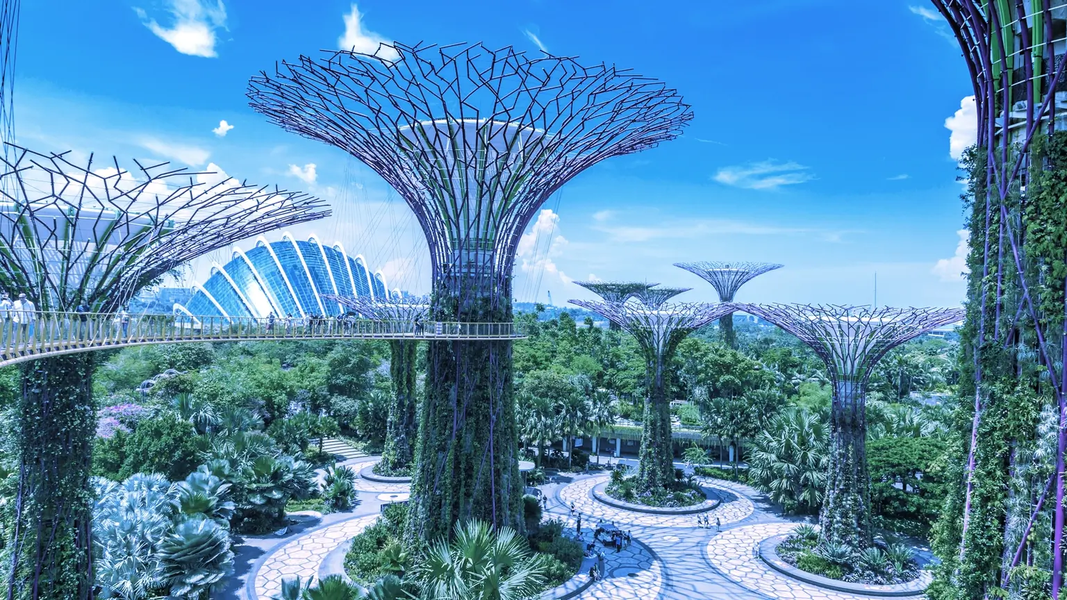 Gardens by the Bay, near Marina Bay Sands hotel in Singapore. Image: Shutterstock