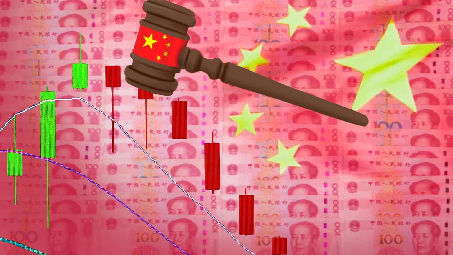 China cracks down. Image: Shutterstock